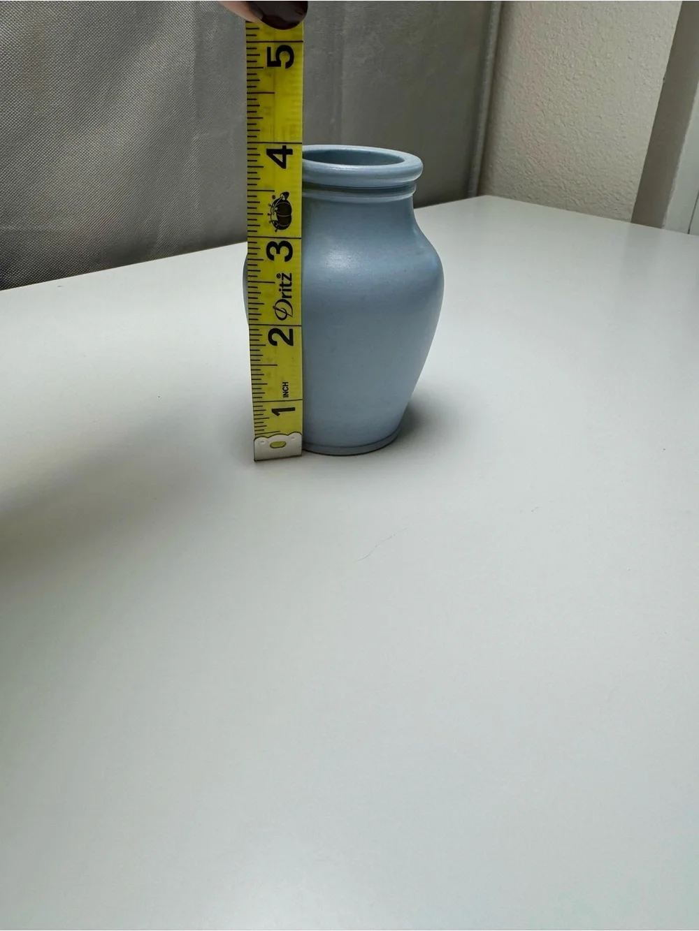 Matte Light Blue Ceramic Vase